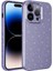 Apple iPhone 14 Pro Kılıf Kamera Korumalı Simli Lüks Koton Kapak Mor Telefon Kılıfı 1