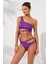 Iconic Tek Omuz Bağlamalı Bikini Takım Mor 231227 1