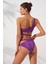 Iconic Tek Omuz Bağlamalı Bikini Takım Mor 231227 2