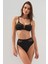 Polina Askılı V Tülle Bikini Siyah 231244 1