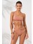 Iconic Tek Omuz Bağlamalı Bikini Takım Bronz 231227 3
