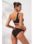 Iconic Tek Omuz Bağlamalı Bikini Takım Siyah 231227 2