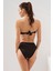 Clarke Balenli Kaplı Straplez Bikini Takım SIYAH231231 2