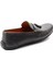 Siyah Leather Erkek Loafer Ayakkabı E01733800303 4