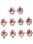 20PC Crystal Rhinestone Diamante Düz Back Button Boncuklar Diy Dekor Malzemeleri (Yurt Dışından) 2
