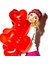 Vıp Kalite 14 Adet Kalpli Balon Kırmızı Kalpli Balon Kırmızı Balon Sevgililer Gününe Özel Dekor Balon 1