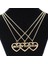 Best Friends Bff Ler Altın Gümüş Rosegold Kaplama Kalp 3 Arkadaşlık Için Kolye (Yurt Dışından) 1