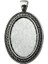 3 Parça Cabochon Cameo Taban Parçaları Basit Yan Iç Boyut 20X30MM Oval Ayarı F4103 Kolye (Yurt Dışından) 1