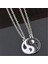 1 Takım Retro Şık Best Friends Ying Yang Iki Bagua Charm (Renk: Gümüş) Kolye (Yurt Dışından) 1