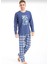 Erkek Baskılı Pijama Takımı Uzun Kollu Erkek Pijama Takımı 1