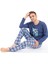 Erkek Baskılı Pijama Takımı Uzun Kollu Erkek Pijama Takımı 2