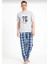 Erkek Baskılı Pijama Takımı Kısa Kollu 2