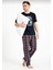 Erkek Baskılı Pijama Takımı Kısa Kollu 1