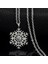 Charms Kadın Kar Tanesi Çiçek ve Kadın Için Kolye (Yurt Dışından) 3