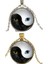 Tai Chi Yin ve Yang Kedi Yüz Unisex Kadın Erkek Taş Kazak Kolye (Yurt Dışından) 1