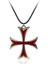 Erkek Vintage Knights Templar Demir Haç Erkek Için Çapraz Kolye (Yurt Dışından) 1