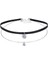 Kristal Charm Katmanlı Deri Kadın Için ve Gotik Collier Kolye (Yurt Dışından) 4