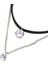 Kristal Charm Katmanlı Deri Kadın Için ve Gotik Collier Kolye (Yurt Dışından) 5