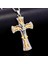 Huaqı Erkek Paslanmaz Çelik Çapraz Isa Haç Çapraz Kolye (Yurt Dışından) 1