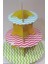 Coşan Pastacılık Stand Cupcake 3 Lü Zigzag Renkli 1