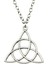 Wyısywg 1 Adet Metal Zincir Kadın Takı Triquetra Sembolü 28MM Kolye (Yurt Dışından) 1