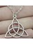 Wyısywg 1 Adet Metal Zincir Kadın Takı Triquetra Sembolü 28MM Kolye (Yurt Dışından) 4