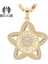 Huaqı Blingbling Beş Köşeli Yıldız Trendy Kız Takı Oymak Pentagram Kolye (Yurt Dışından) 2