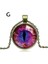 Kadın Kaplama Cabochon Takı Ejderha Kedi Gözü I Charm Moda Kolye (Yurt Dışından) 2