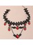 Collares Cadılar Bayramı Dantel Gerdanlık Yarasa Kristal Chokers ve Bildirimi Takı Kolye (Yurt Dışından) 3