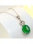 Doğal Zümrüt Lüks Düğün Büyüleyici Kadınlar Takı Kolye (Yurt Dışından) 5