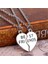 Bespmosp 2 Adet Best Friends Forever Bff Bulmaca Tuş Kilidi Kalp Dostluk Şerit Kolye (Yurt Dışından) 2