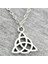 Wyısywg 1 Adet Metal Zincir Vintage El Yapımı Triquetra Sembolü 16X14MM Kolye (Yurt Dışından) 3