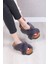 Kadın Günlük Çapraz Peluş Terlik TS1132 4