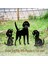 Köpek Siluetleri Çim Açık Kapalı Dekor Için Aksesuar Süsler (Yurt Dışından) 3