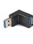 5 Parça USB Erkek - Kadın Uzatma Kablosu 90 Degree Dikap Adaptör (Yurt Dışından) 4