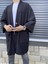 Cepli Kalın Kuşaklı Kimono Ceket - Unisex 2