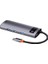Baseus Metal Gleam Series 5in1 Type-C Hub Adaptör Çoklayıcı 4