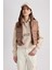 Slim Fit Dik Yaka Şişme Yelek Z8656AZ22AU 4