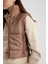 Slim Fit Dik Yaka Şişme Yelek Z8656AZ22AU 6