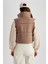 Slim Fit Dik Yaka Şişme Yelek Z8656AZ22AU 7