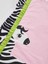 Fırfırlı Zebra Kız Çocuk Pembe Elbise 5