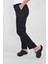 Siyah Soft Saten Likralı Pantolon 1