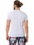 CT712 Nakışlı Yazı Beyaz Basic Tişört 4