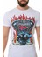 CT730 Hot Rod Motor Beyaz Tişört 3