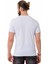 CT731 Taşlı Kontrast Font Beyaz Tişört 4