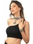 Kadın Antik Gümüş Kaplama Turkuaz Doğal Taşlı Illüzyon Model Choker & Bileklik Set 4