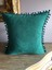 Zümrüt Yeşili Ponponlu Yastık Kılıfı (Kare) 5