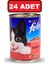 Felix Sığır Etli Kedi Kedi Konserve Islak Maması 400 gr x 24 Adet Yaş Mama Konserve 1