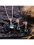 925 Ayar Gümüş Aquamarine Taşlı Damla Kolye Küpe Set 4