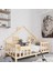 Eva Ithal Ladin Ahşap Çatılı Montessori Çocuk Karyola 90 x 190 cm 1